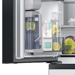 Samsung - Bespoke 23 cu. ft. Counter Depth 4-Door French Door Refrigerator with AutoFill Water Pitcher - Custom Panel Ready