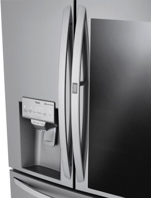 LG - 22.5 Cu. Ft. 4-Door French Door Counter-Depth Refrigerator with InstaView Door-in-Door and Craft Ice - Stainless steel