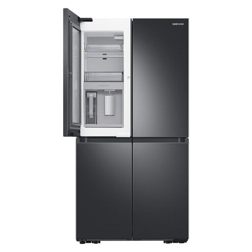 Samsung - 23 cu. ft. 4-Door Flex French Door Counter Depth Refrigerator with WiFi, Beverage Center and Dual Ice Maker - Black Stainless Steel