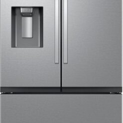 30 cu. ft. Mega Capacity Refrigerator stores more groceries with extra room. Get Four Types of Ice: cubed, Ice Bites™ , curved, or crushed. The external ice dispenser offers two additional ice options, curved and crushed. Modern design that features recessed drawer handles.